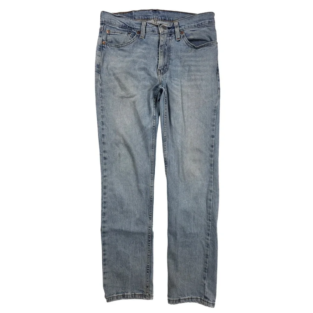 Levi's 511 Slim Fit Light Wash Tapered‎ Leg Denim Jeans Men's Size 31x30